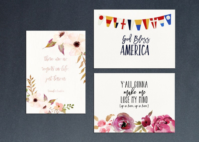 Printable Wall Art 5x7 Printables 12 Months of Printables Etsy