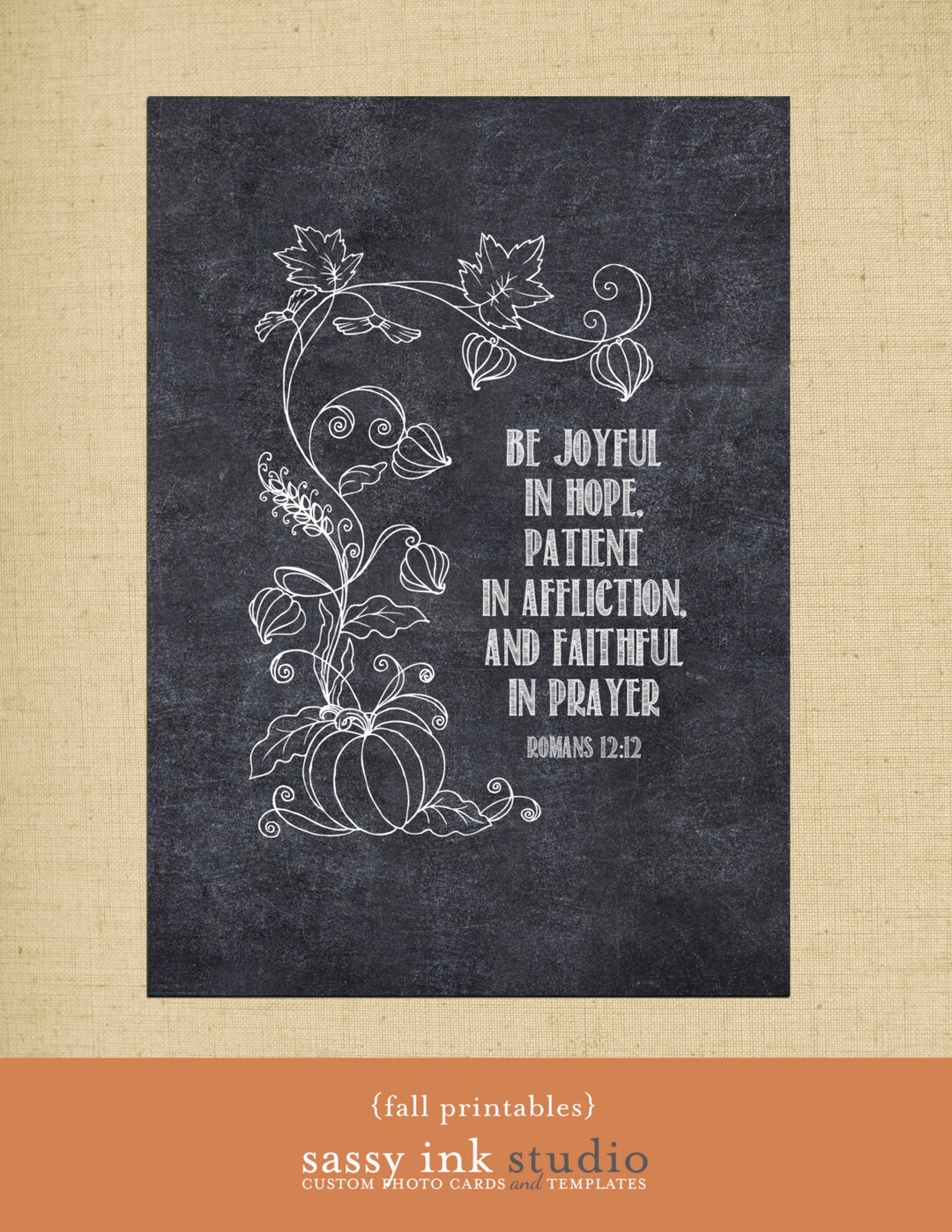 Printable Wall Art Chalkboard Printable Bible Verse - Etsy