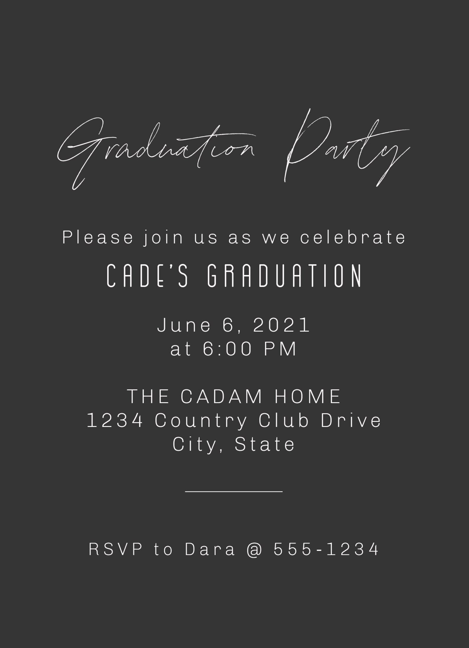 Graduation Announcement Senior Announcement Class of 2022 Etsy