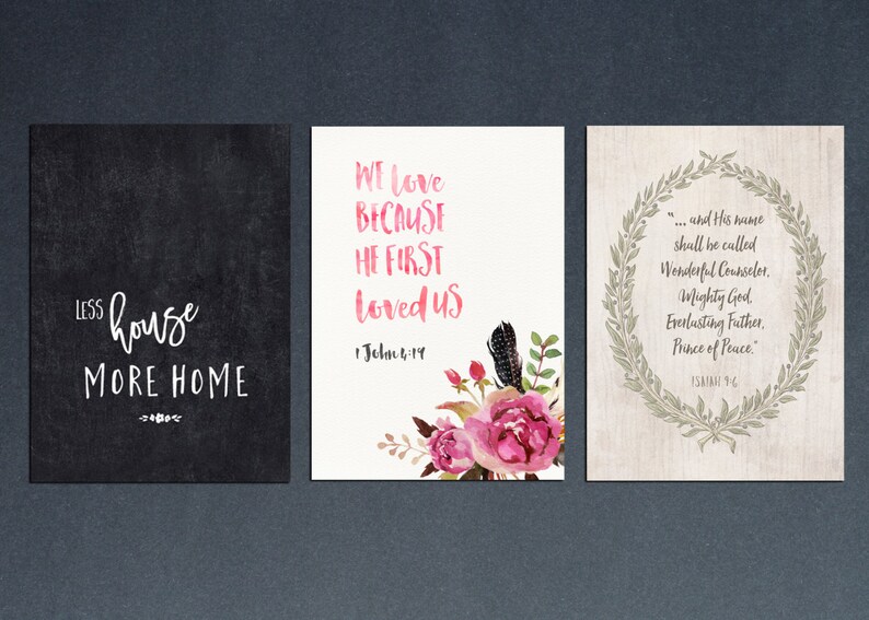 Printable Wall Art 5x7 Printables 12 Months of Printables Etsy