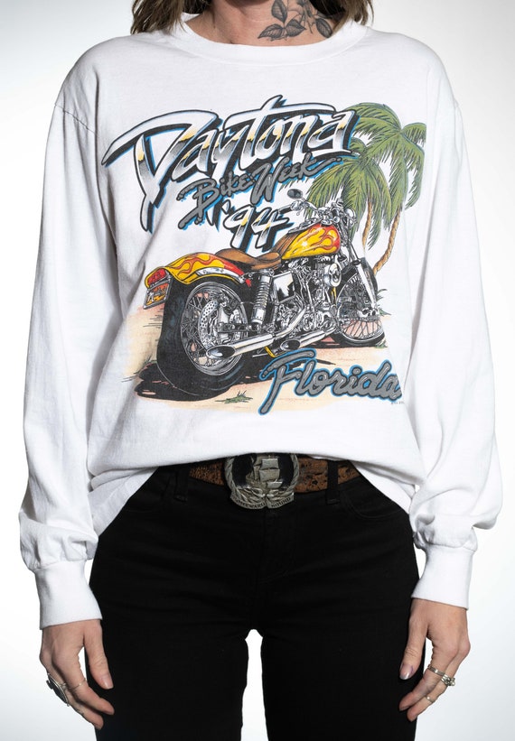 Vintage 1994 Daytona Bike Week Long Sleeve Shirt M