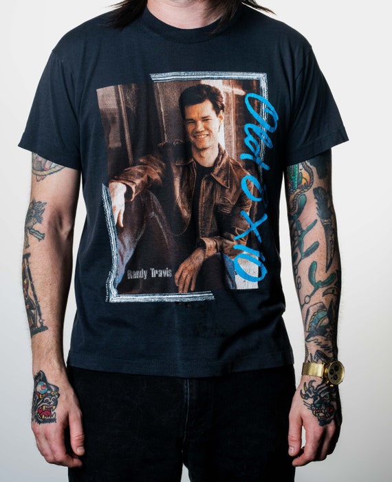 Vintage 1989 Randy Travis Shirt Small Medium - image 1