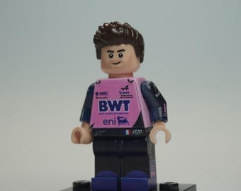 Figur Pierre Gasly Alpine F1 - Minifigur LEGO® Custom Impression UV, Cadeau Fan Formule 1, Pièce de Collection Faite Main