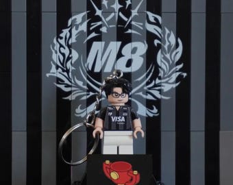 Custom LEGO Minifigur Glyph Gentle Mates Schlüsselanhänger Valorant Esports Geschenk M8 Fan Geburtstagsgeschenk