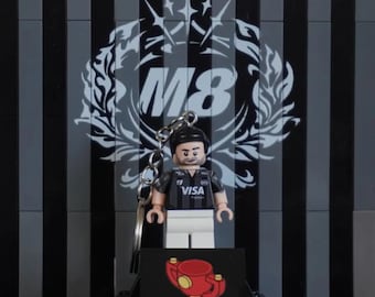 Custom LEGO Minifigur Bipo Gentle Mates Schlüsselanhänger Valorant Esports Geschenk M8 Fan Duellant Geburtstagsgeschenk