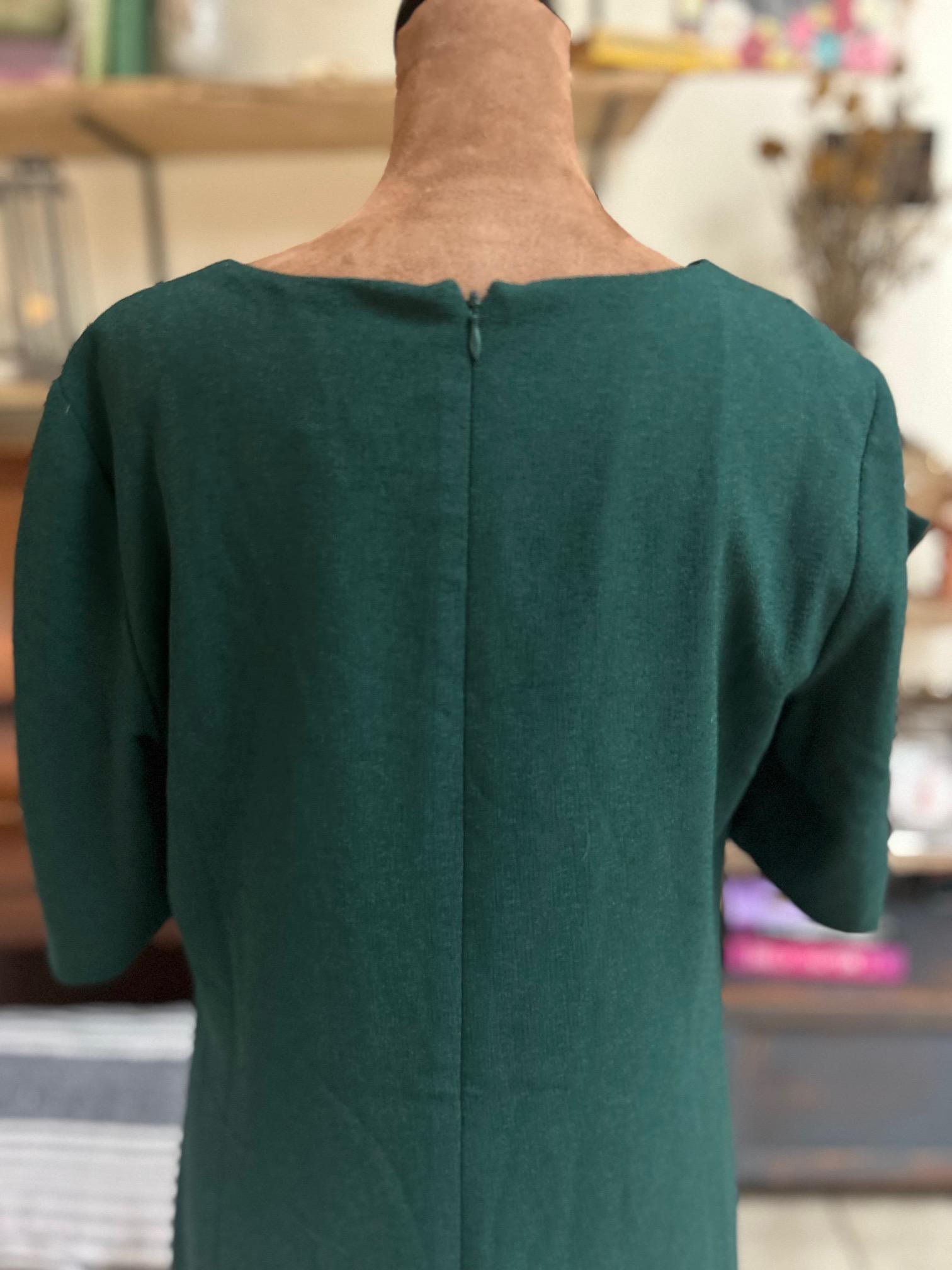 Vince Camuto Emerald Green Bow Sleeve Shift Dress  Size 8 | Classic  Holiday Party Dress | Minimalist Vintage-inspired Style - Etsy Israel