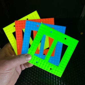 fosforescente Lego compatibile 2 interruttore luce copertura interruttore