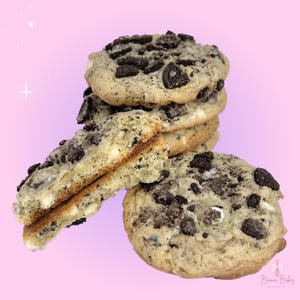 Half a dozen cookies & cream gourmet cookies, Dessert gifts for him or her, 6 Gourmet cookies