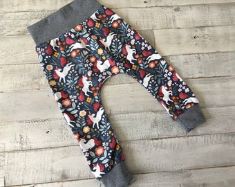 Baby Pants, Harem Pants, Baby Joggers, Cotton Pants, Unicorns