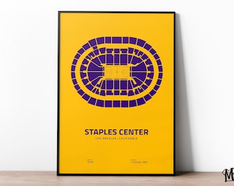 Lakers Poster, Los Angeles Print, NBA Poster, Stadium Poster, Basketball Poster, Boys Room Decor, Sport Poster