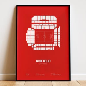 Liverpool Poster, Liverpool FC Football Prints, Stadium Poster, Soccer Wall Art, Boys Room Decor, Sport Poster, Football Gifts For Boys