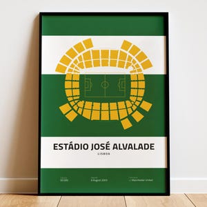 Sporting Poster, Sporting CP Football Prints, Stadium Poster, Soccer Wall Art, Boys Room Decor, Sport Poster, Football Gifts For Boys