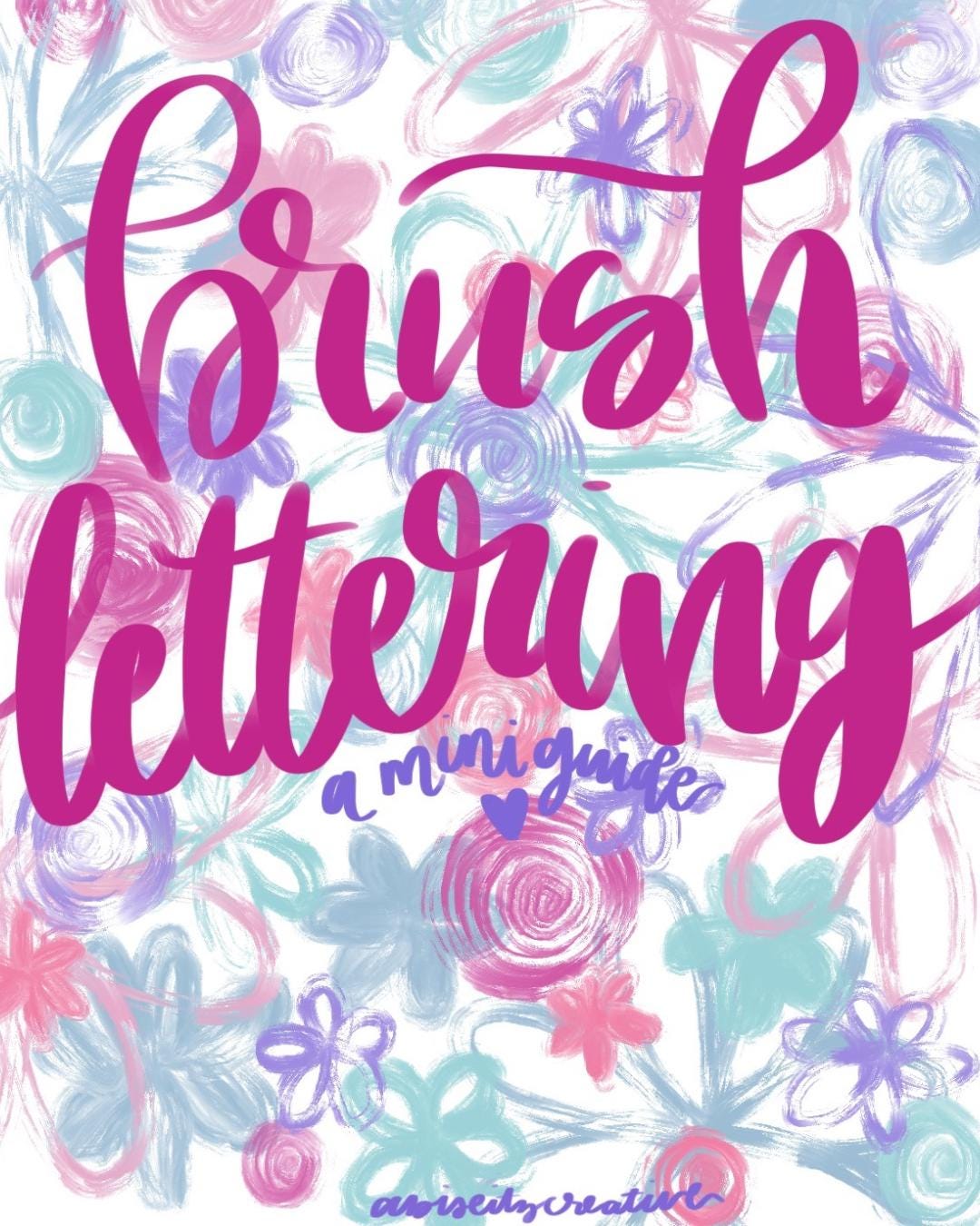 Brush Lettering Mini Guide - Etsy
