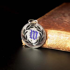 RARE! Antique Enameled “W” Love Token