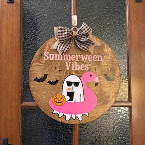 Summerween Welcome Sign | Summer Welcome Sign | Halloween Welcome Sign | Summerween Front Door Decor | Summerween Porch Decor