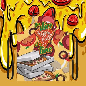 Custom Apron, AOP apron, one-of-a-kind apron, Pizza making apron, homemade pizza, culinary pizza wear, pizza chef, pizza party, slice time