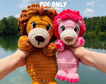 Lion | Snuggler | Safari | Crochet Pattern | Beginner Friendly