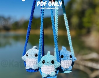 Shark | No Sew | Mirror Swing | Beginner Friendly | Crochet Pattern | Ocean Animal | Sammy