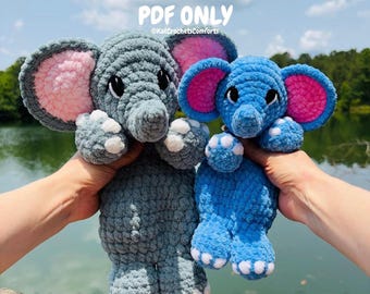 Elefant | Snuggler | Safari | Häkelanleitung | Anfängerfreundlich