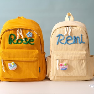 Sac à dos personnalisé avec nom, cadeaux de voyage pour elle, cadeau d'anniversaire pour le dos, cadeau d'école, cadeau de sac à dos personnalisé pour chambre d'enfant et tout-petit