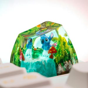 Artisan Keycap Cute, Custom Resin Keycaps, Keycaps Set Animal, Gaming Decor, ESC Keycap Cherry MX Mechanical Keyboard, Handmade Gift For Her