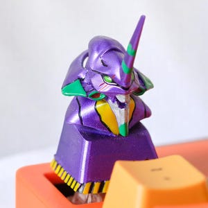 EVA Artisan Keycaps Resin, Custom Resin Keycaps, EVA Keycap Cherry MX Mechanical Keyboard, Gaming Keycap Set, Handmade Gift For Him
