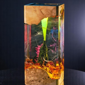 Giant Monster Resin Lamp – Handcrafted Night Light | Custom Personalized Gift for Him | Unique Handmade Easter Day Decoration Gift for Him