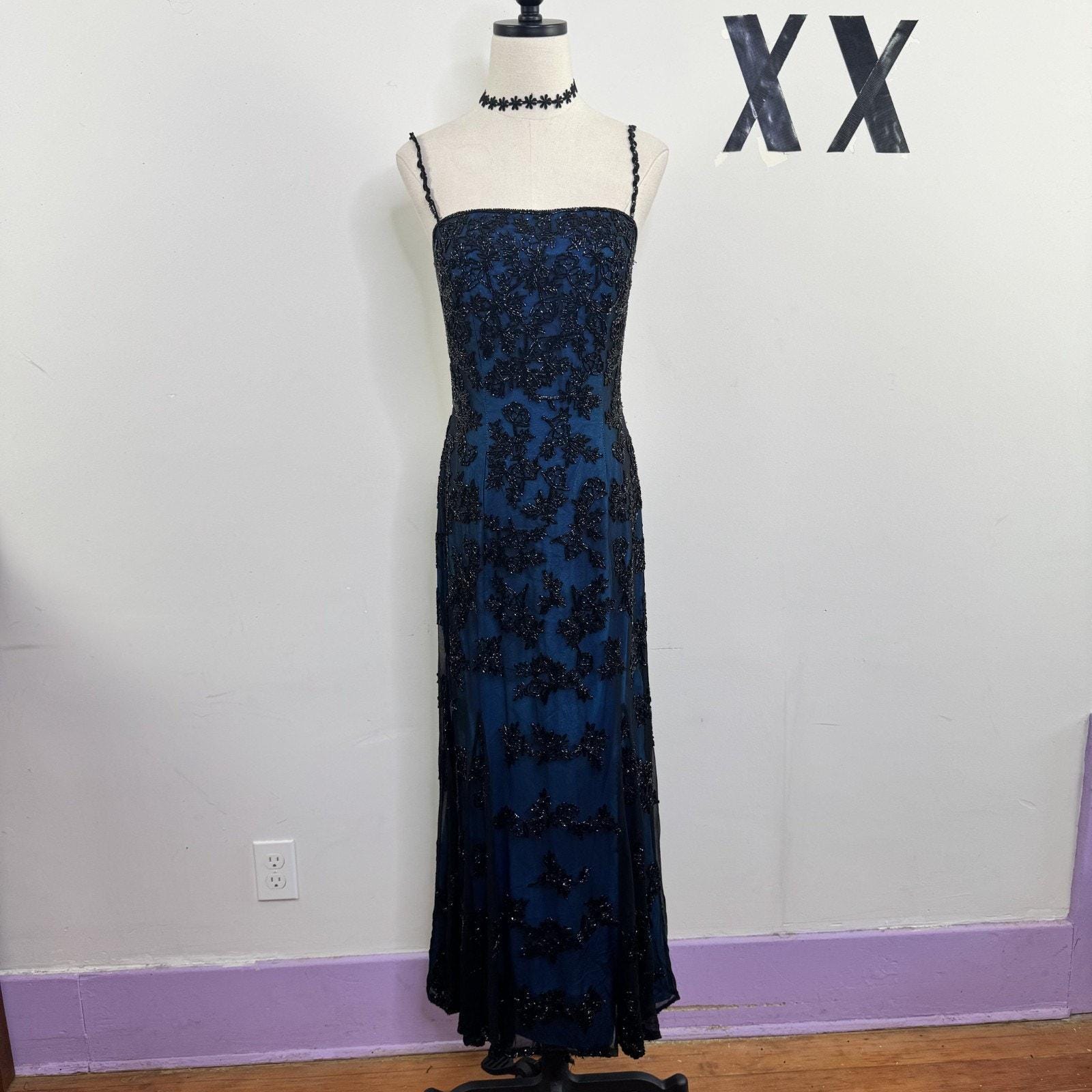 cache navy blue dress Prom dress