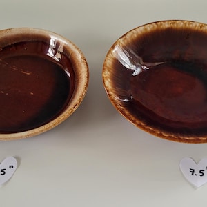 Your Choice! Vintage Brown Drip Glazed Bowls