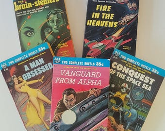 Your Choice!  Vintage Sci Fi Collectible Books - ACE Double Novel Books (Paperback)