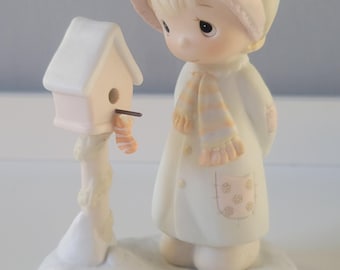 Precious Moments Figurine "Blessings From My House to Yours" 1983