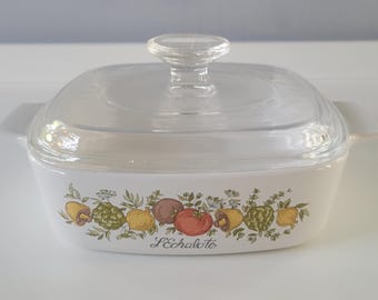 Corning Ware L' Echalote "Spice of Life" Casserole Dish - 1 Quart