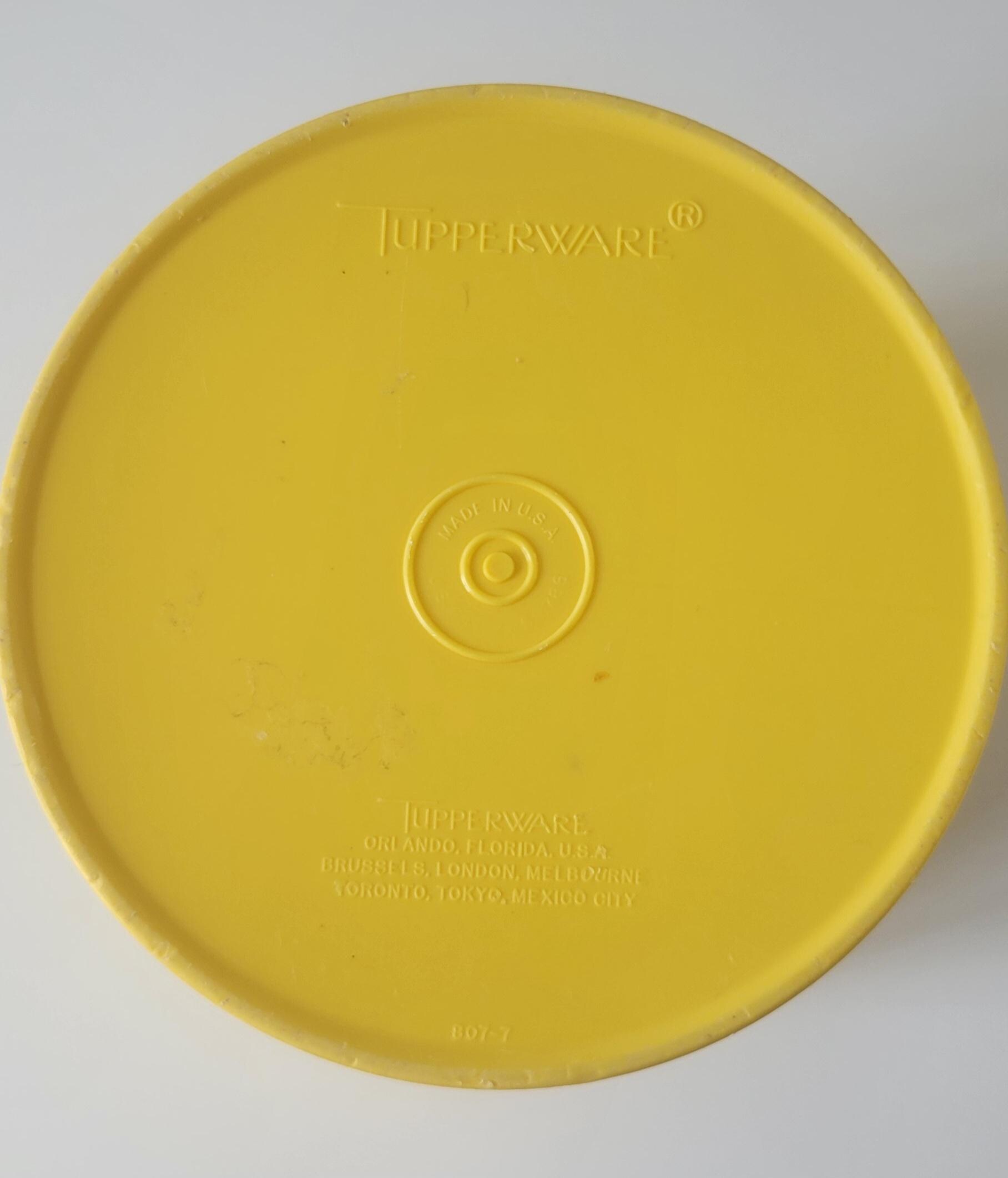Tupperware Limon Tupperware Lemon Yellow Servalier Canister - No Lid - Etsy