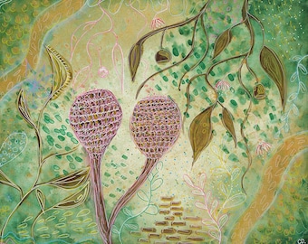 Aboriginal Gumnut – Limited Edition Art Print | Unique Aboriginal-Inspired Artwork | Only 20 Available