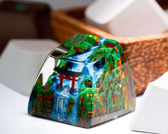 Torii Gate Resin Keycap, Cherry MX, Handmade Artisan Keycap