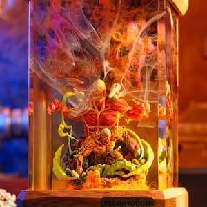 Titan Anime LED Lamp, Attack Style Resin Light, Glowing Epic Scene Lamp, Anime Room Decor, Muscle Titan Night Light Gift, Anime Led Light