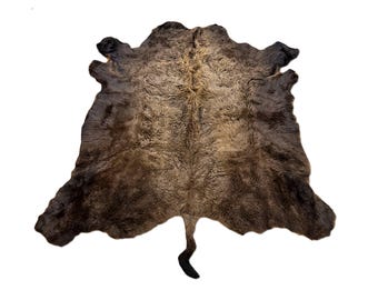 XL American Buffalo Hide Rug | Soft Shaggy Fur, Ethically Sourced