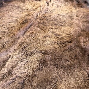 XL American Buffalo Hide Rug | Soft Shaggy Fur, Ethically Sourced image 6