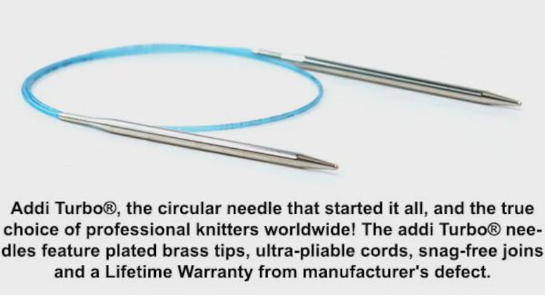 Addi Turbo Circular Knitting Needles 16” (40 Cm) – US 4 (3,5 Mm ...
