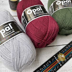 Opal Uni Yarn – Solid Superwash Wool Blend, 100g Knitting Skein