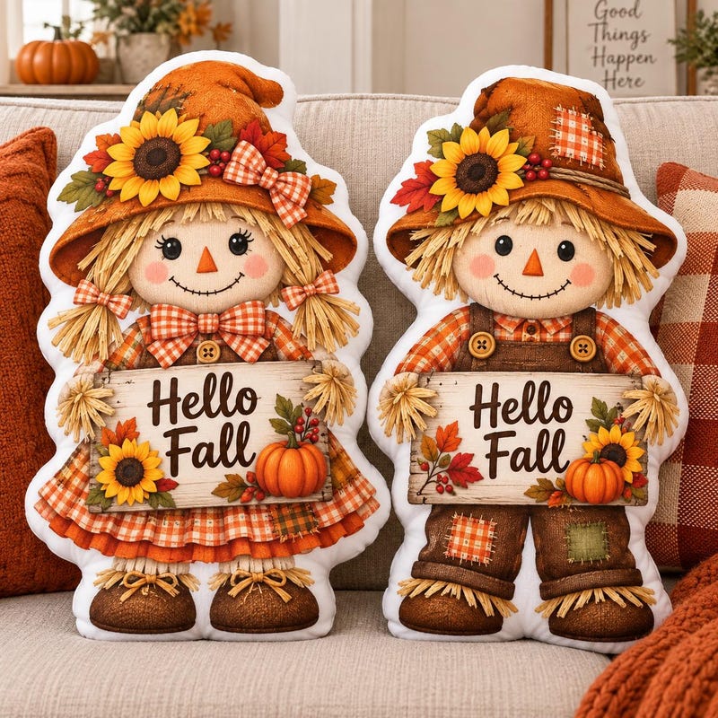 Fall Scarecrow Pillow - Etsy