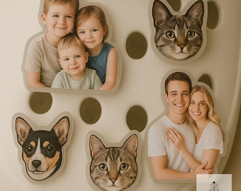 Custom Acrylic Shoe Charms: Personalized Photo, Pet, or Family Gift
