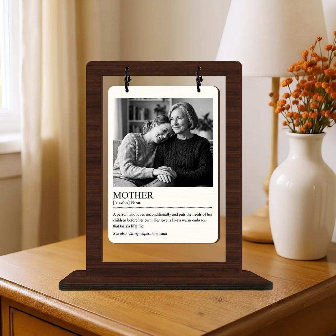 Dictionary Word Frame Custom Mother Dictionary Wood Desk Frame Hanging Photo Plaque Brown - Etsy