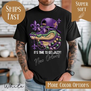 Retro Mardi Gras Sweatshirt, Karneval Karneval Shirt, Frauen Mardi Gras Kostüm, New Orleans Cruise Shirt, Fleur De Lis Tee