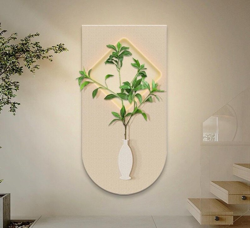 Modern 3D LED Wall Art Light up Wall Decor for Living Room or