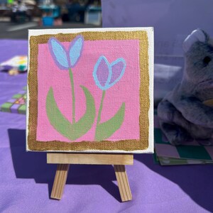 Floral Color Block Painting