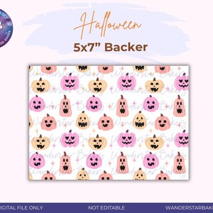 Support de biscuits d&#39;Halloween, 5 x 7 pouces, Support de biscuits imprimable, Emballage de biscuits, Emballage de biscuits imprimable