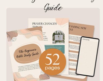 Beginner's Bible Study Guide: 52-Page Christian Devotional (PDF)