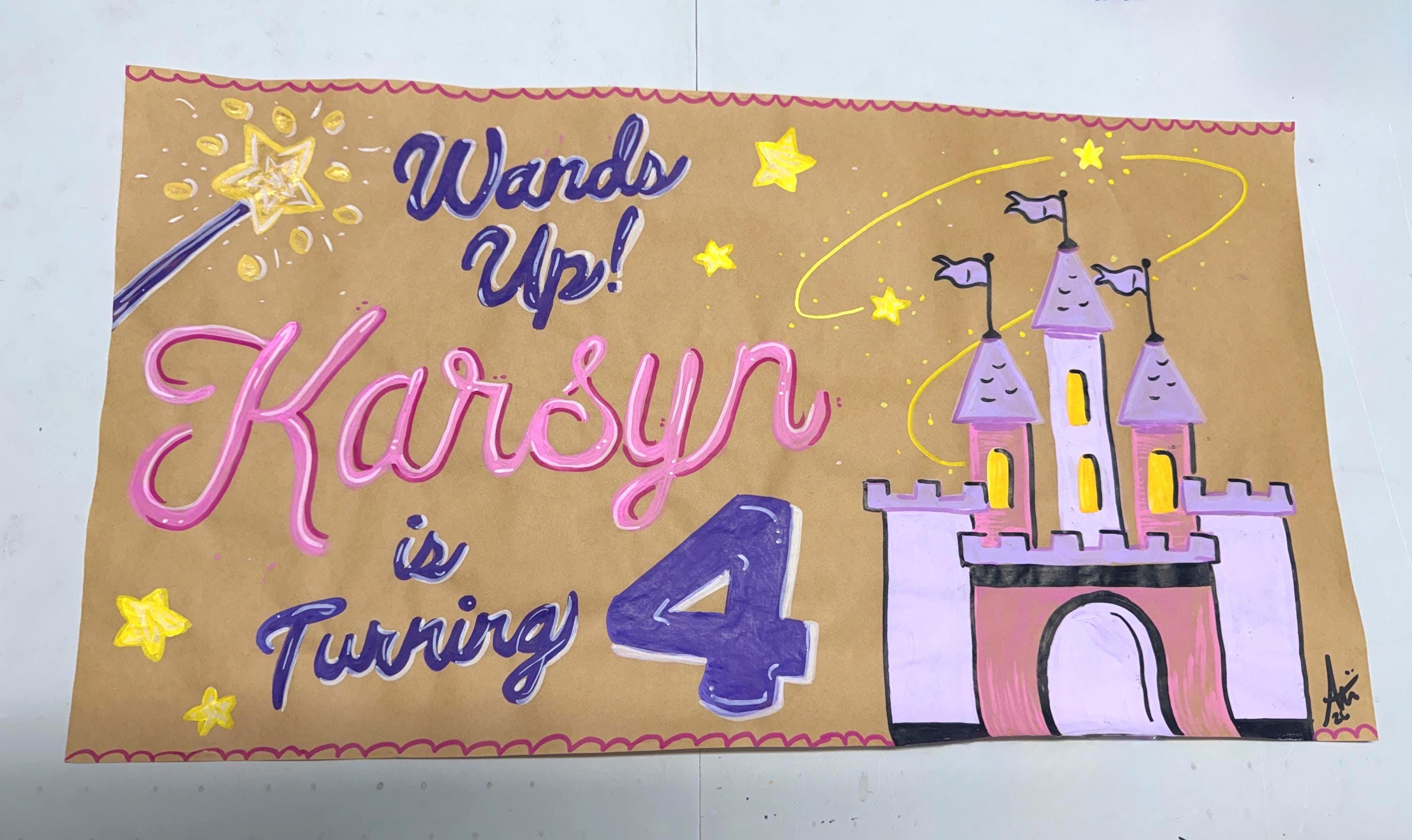 Personalized Mini Banner, Custom Mini Banner, Mini Banner Decor, Cake ...