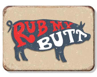 Imán de 3" x 2" con forma de paleta de cerdo